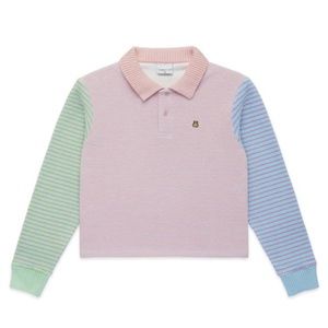 NWOT Teddy Fresh Women’s Cropped Terry Polo, L